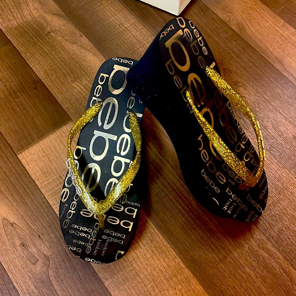 Bebe Wedge Flip-flops
